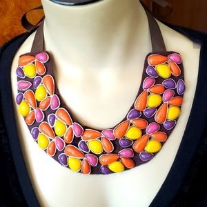 TASHA MULTI STONE NECKLACE COLLAR Fabulous Statement